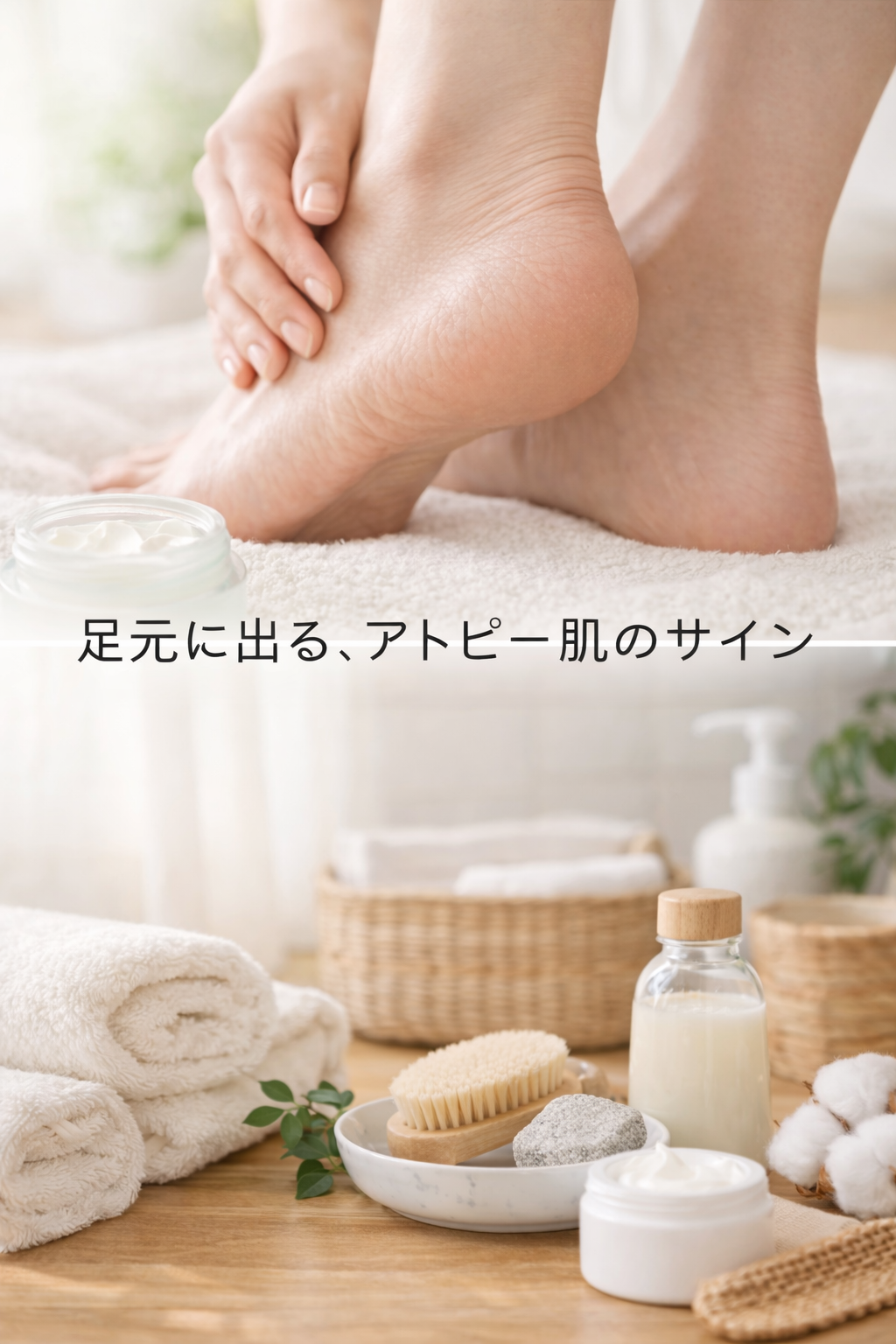 🦶💭 足元に出る、アトピー肌のサイン